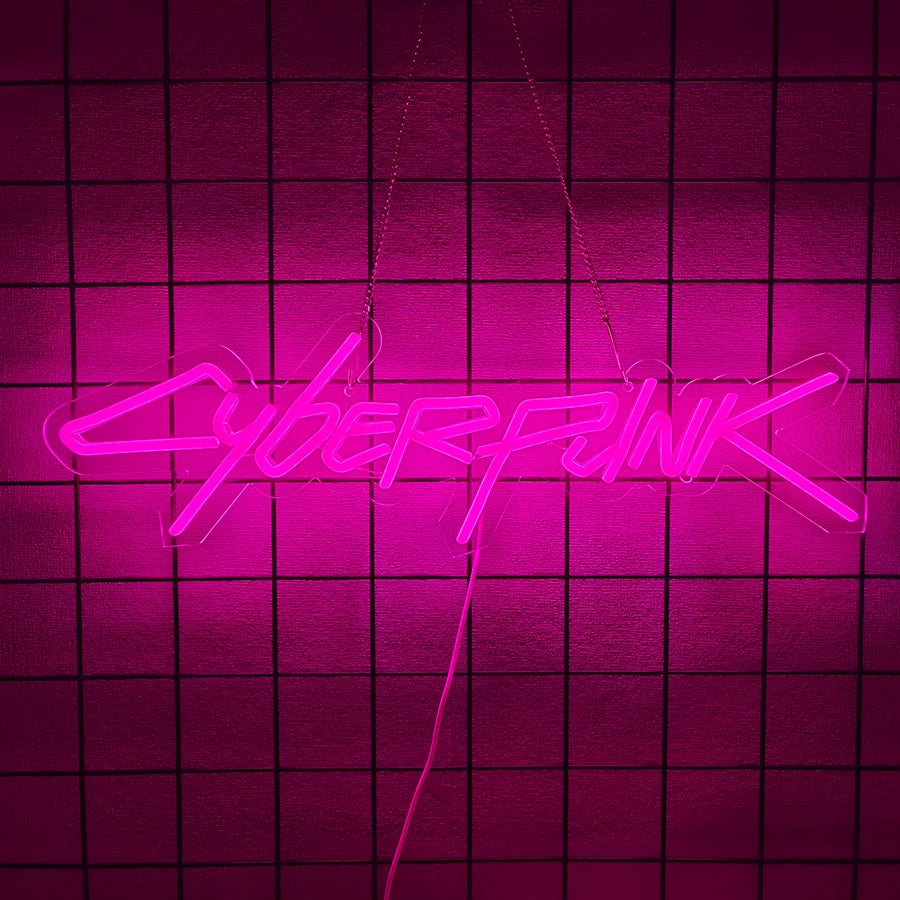 Cyberpunk Edge Runner Neon Sign for Game Zone