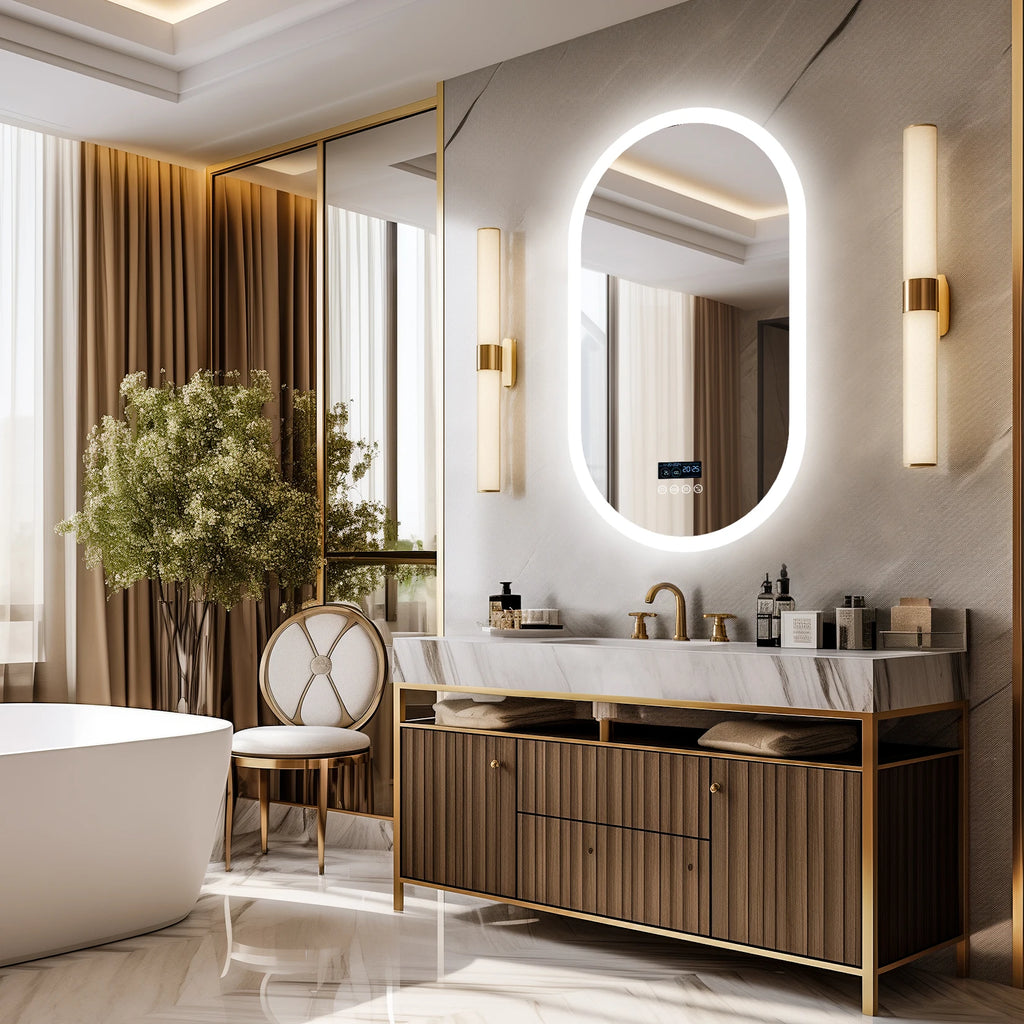 Lighted Bluetooth Bathroom Mirror Led Backlit