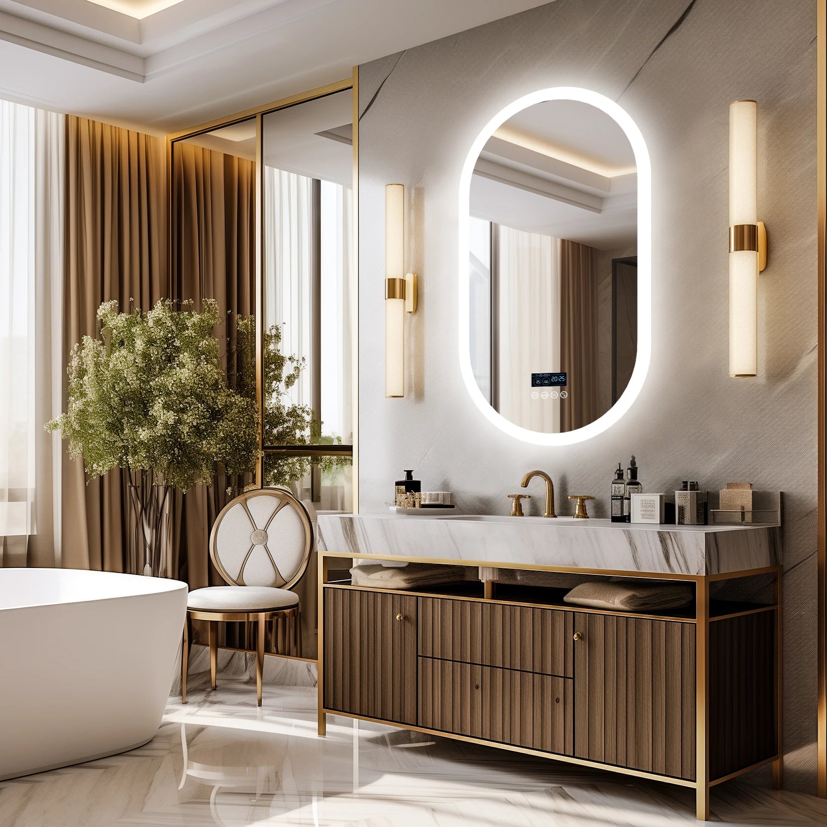Lighted Bluetooth Bathroom Mirror Led Backlit