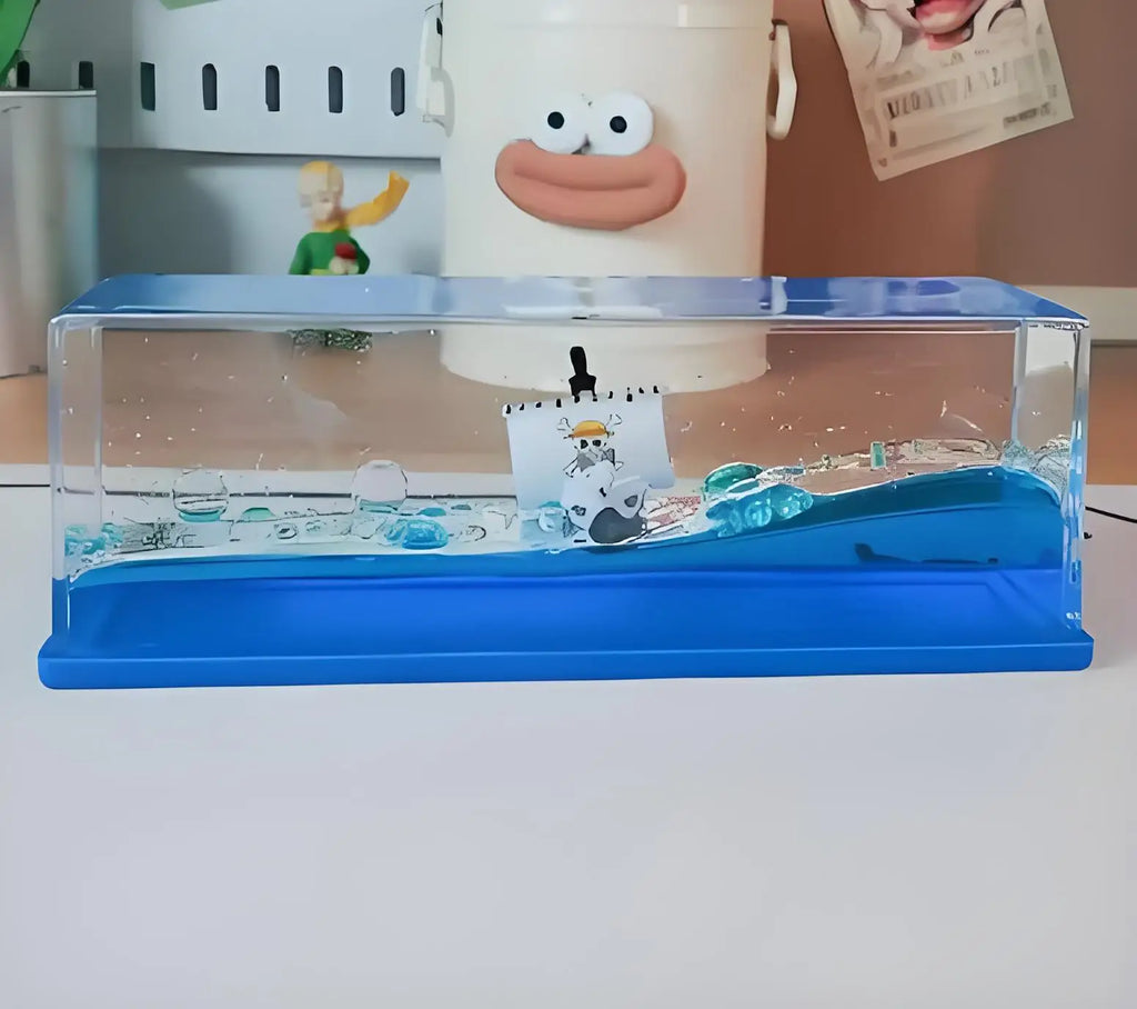 Cruise Fluid Drifting Bottle Desktop Decoration