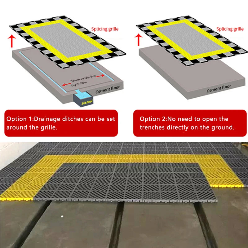 25PCS  Thickness Garage Floor Mats