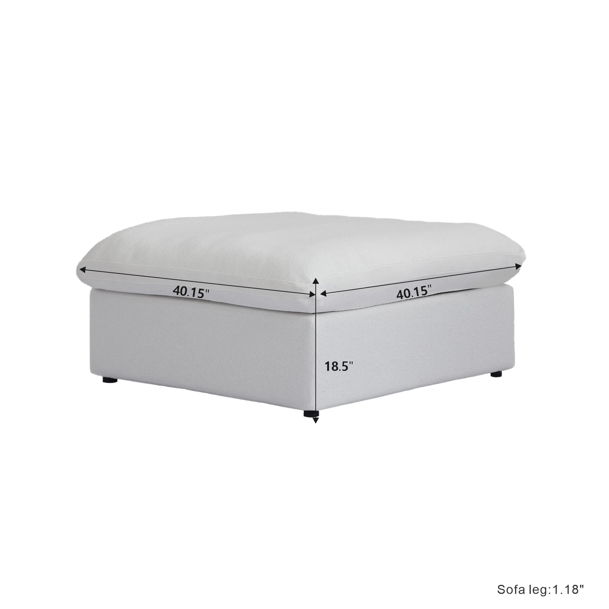 Convertible Cloud Couch 6-Seats U-Shaped Couches