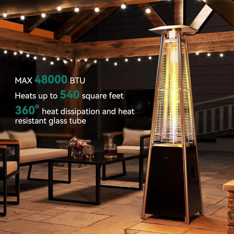 48 000 Btu Outdoor Pyramid Patio Heater