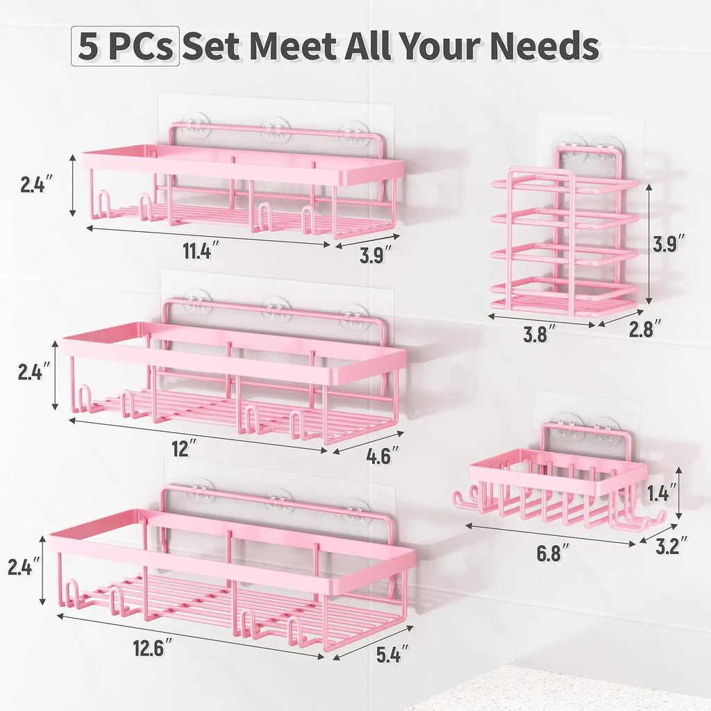 5-Pack Shower Caddy Organizer