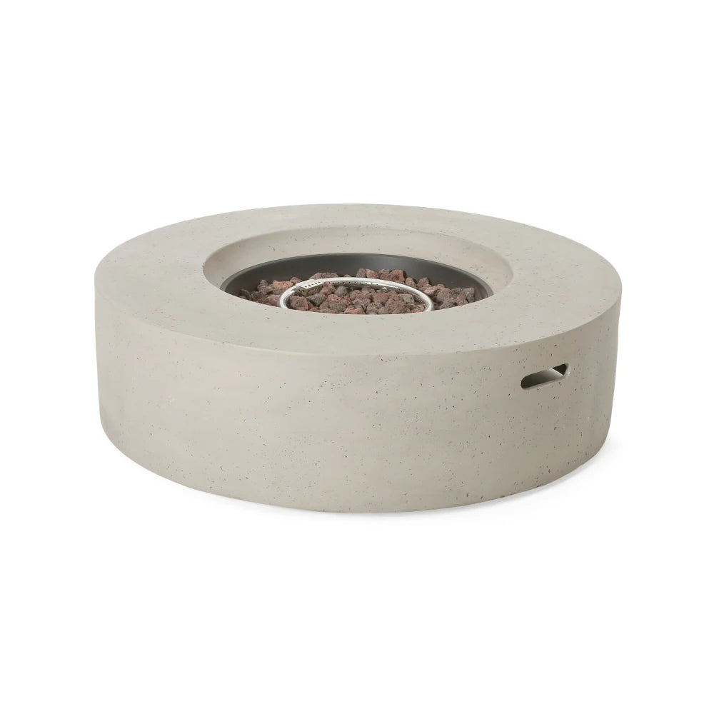 50000 BTU Round Outdoor Concrete Propane Fire Pit
