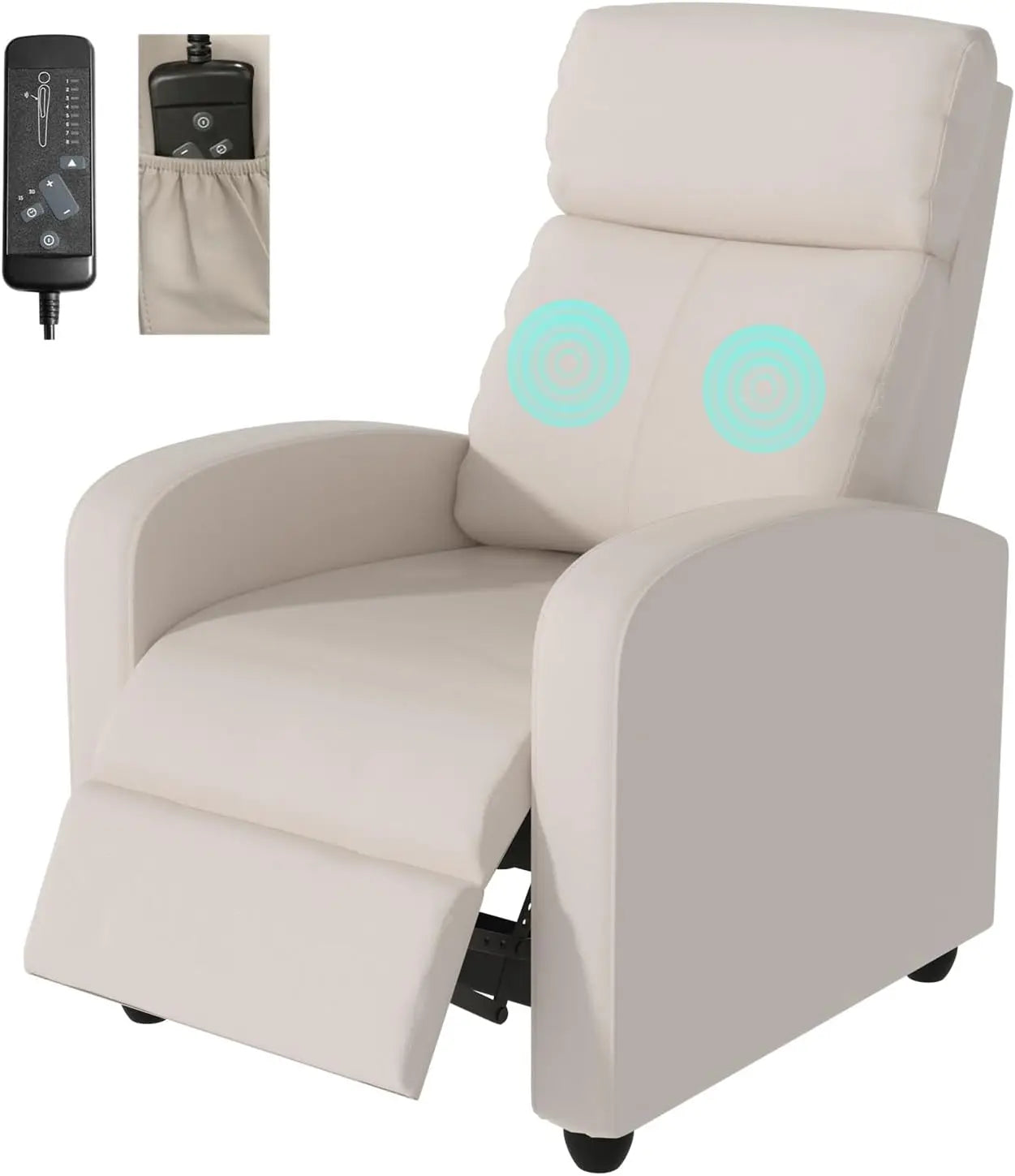 Massage Recliner Chair, with Remote Control,