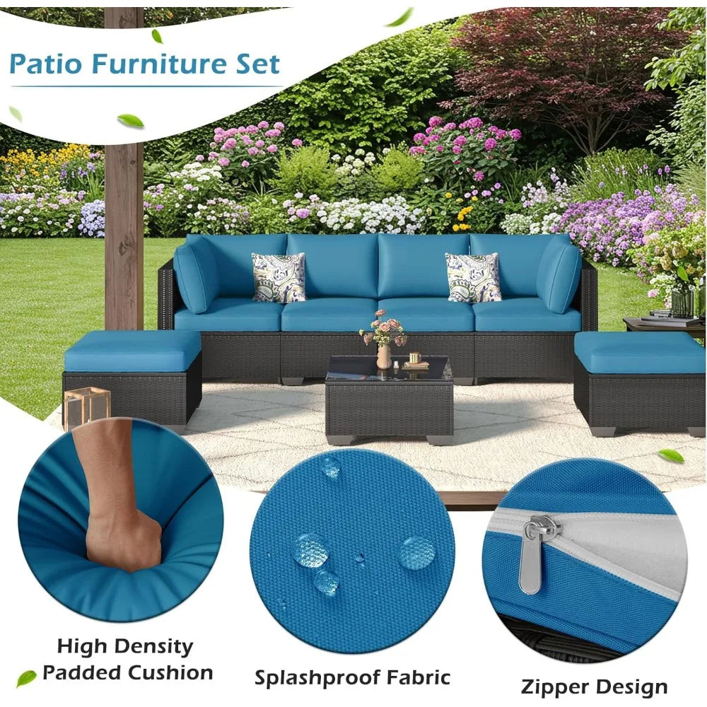 U-MAX 7 Piece Outdoor Patio Furniture Set