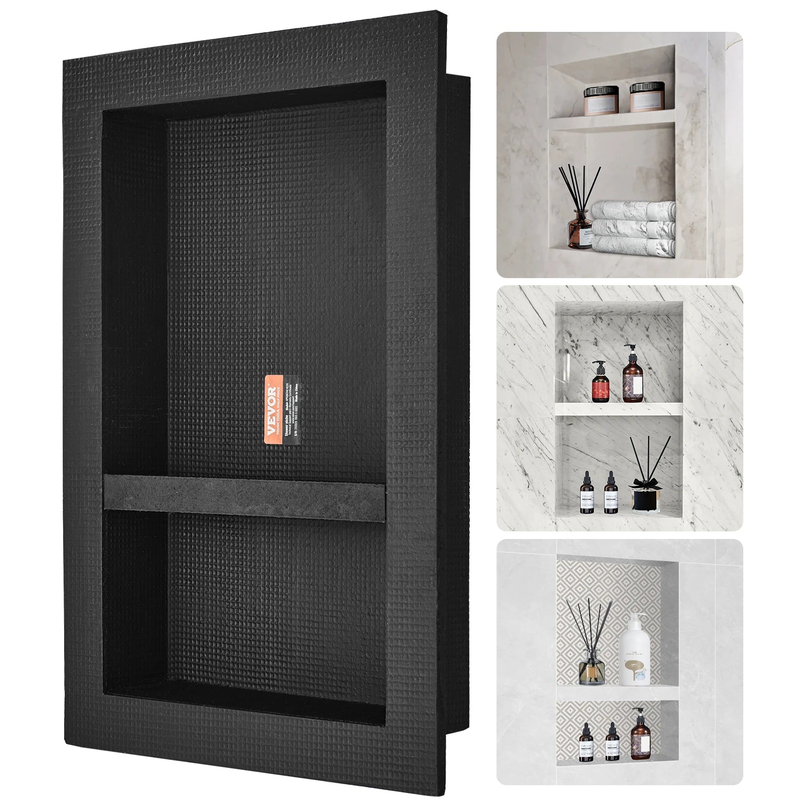 Shower Niche Ready for Tile Shelf Organizer