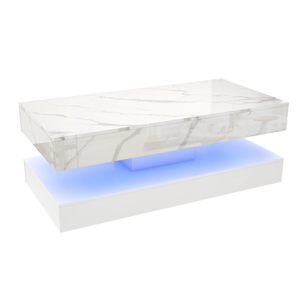 Modern Stylish Coffee Table with LED lights,