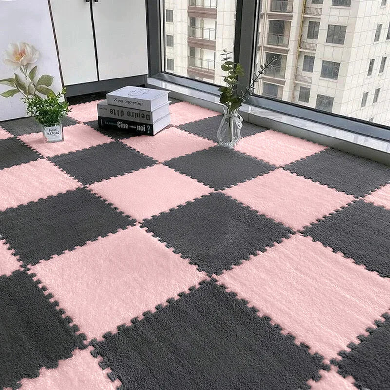 24PCS Solid interlocking foam mat - non slip