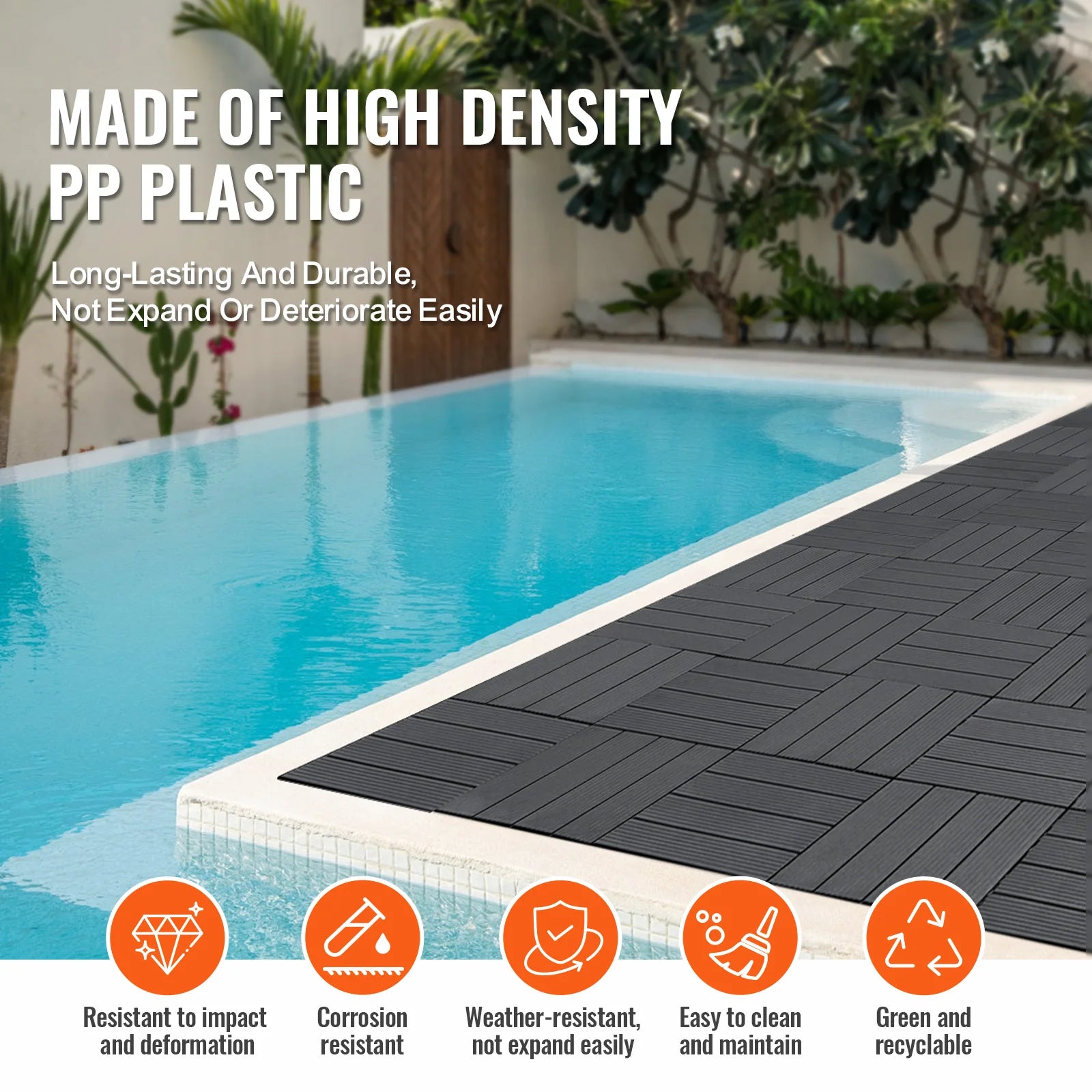 Interlocking Deck Tiles  Waterproof Outdoor Flooring