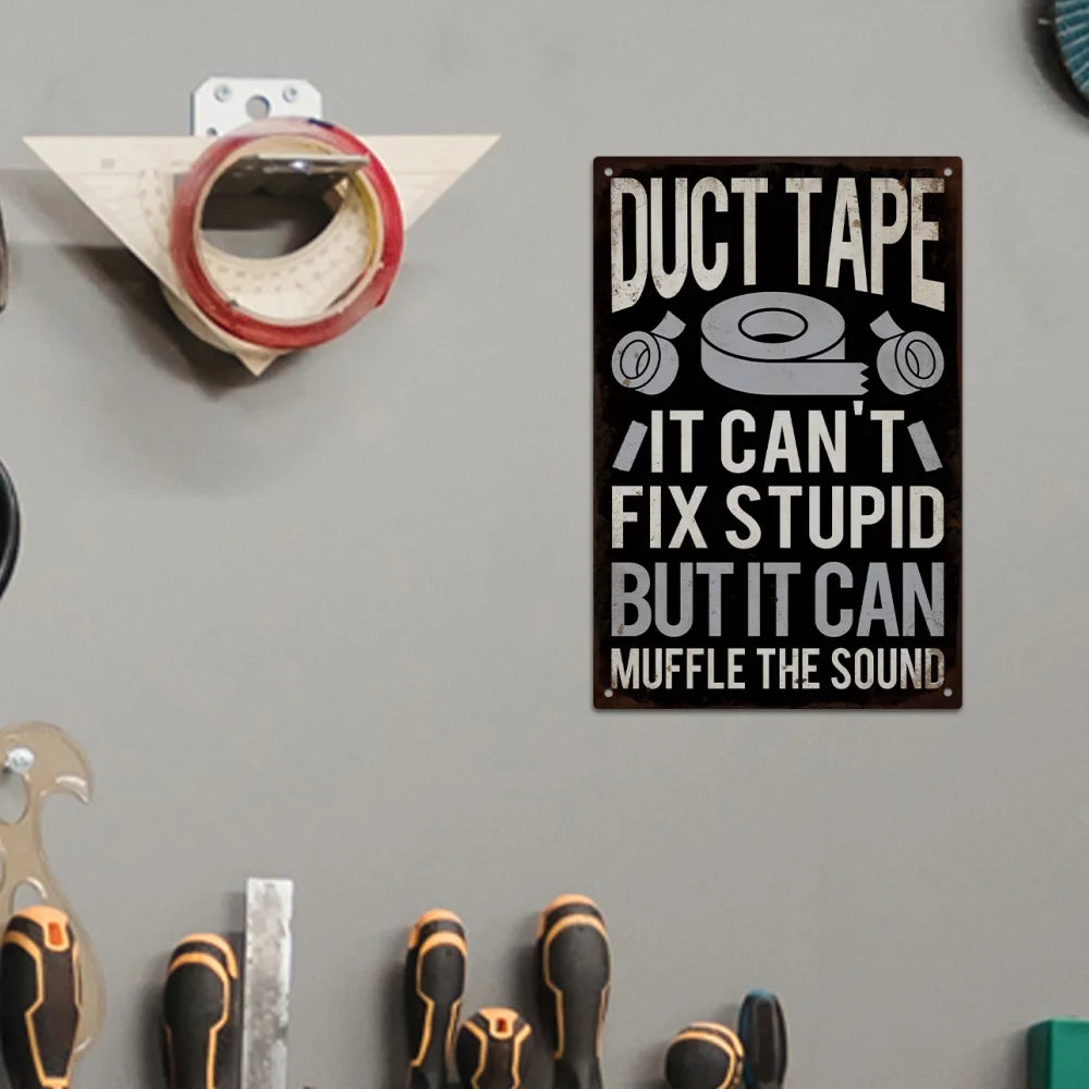 1pc Funny Sarcastic Metal Sign Tin Plaque