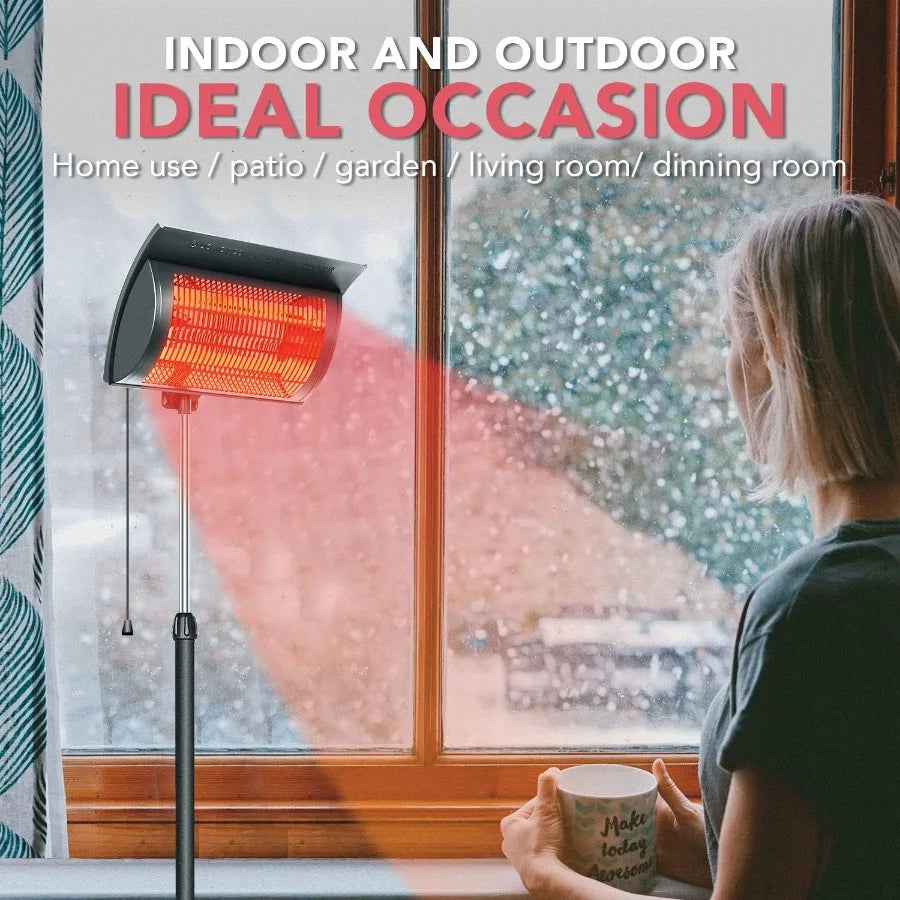 Standing Outdoor Patio Heater for Balcony Courtyard