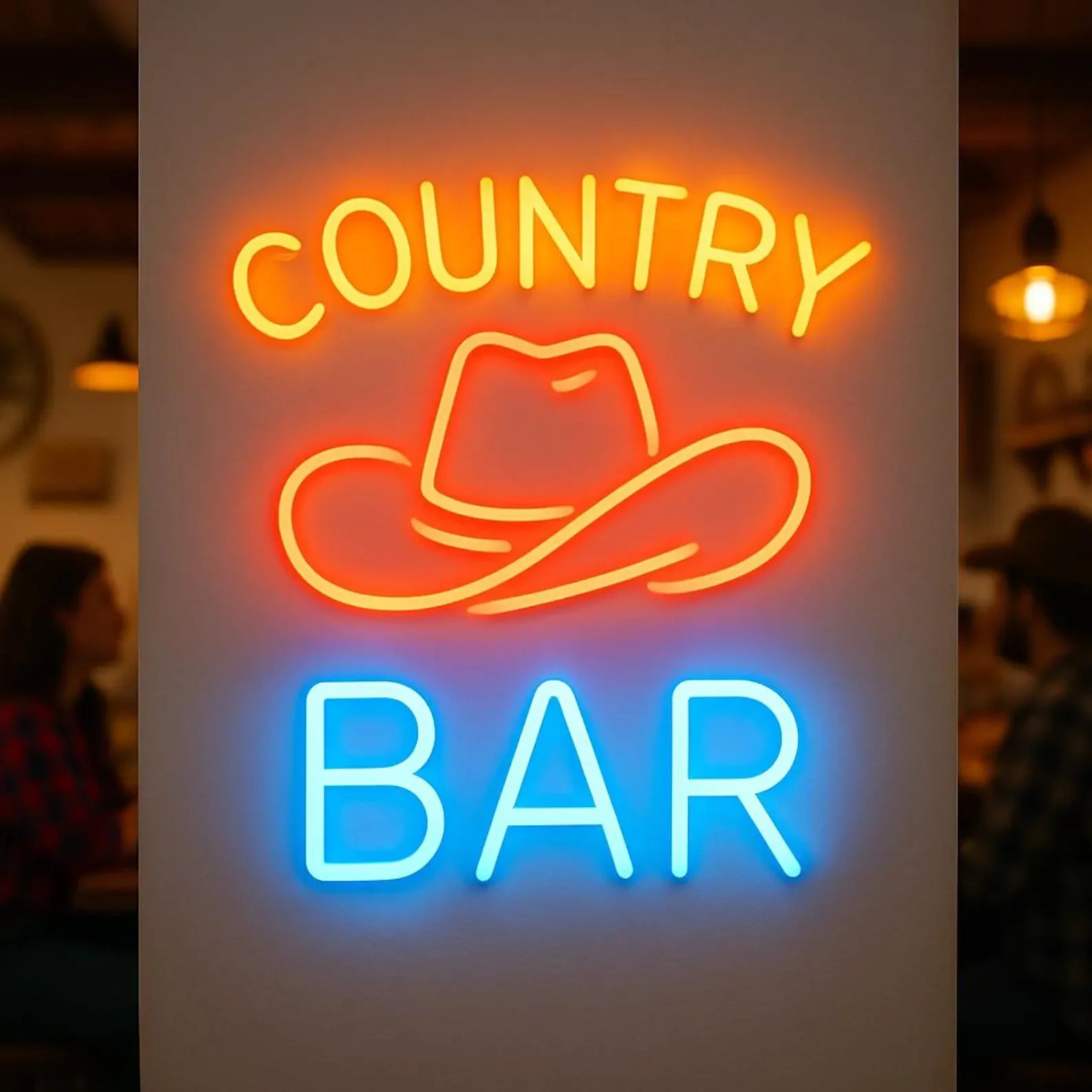 Country Bar Neon Sign,