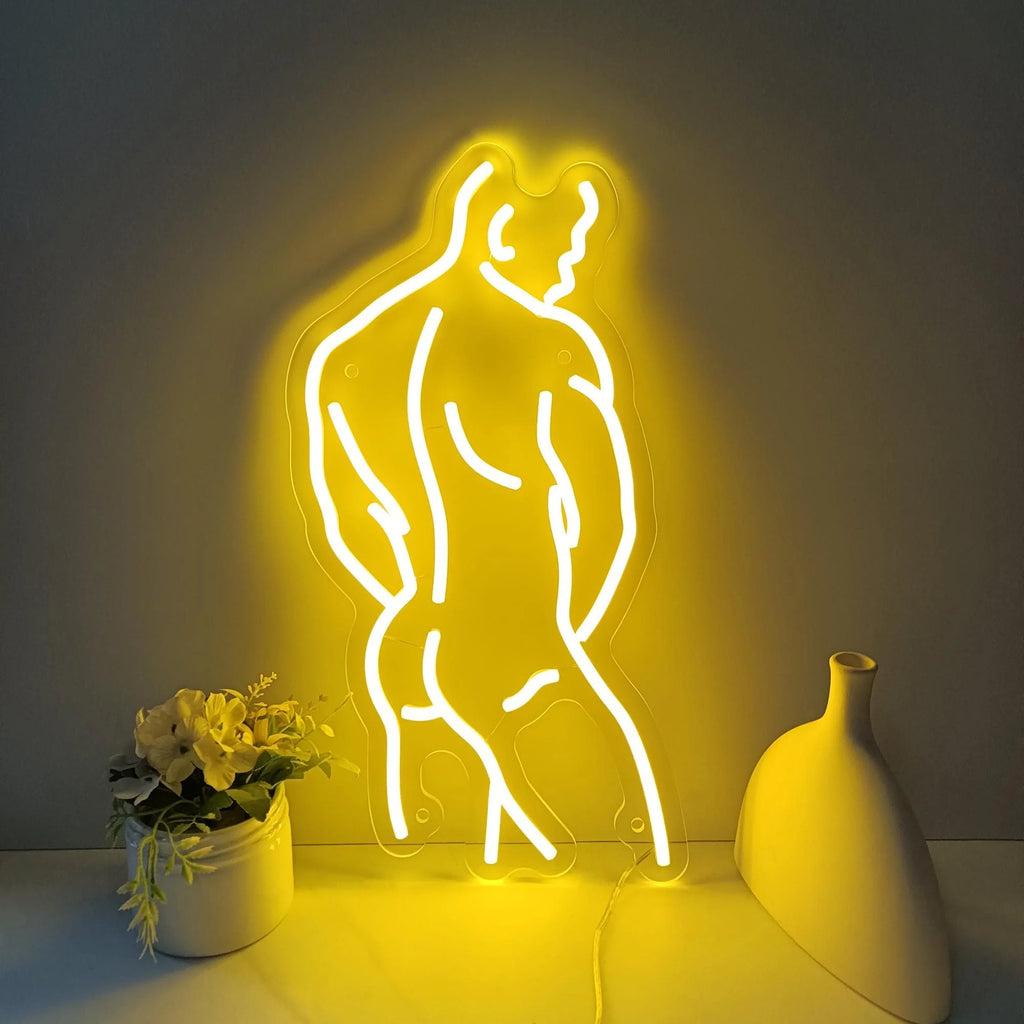 Man Neon Sign Man Art Wall Decor