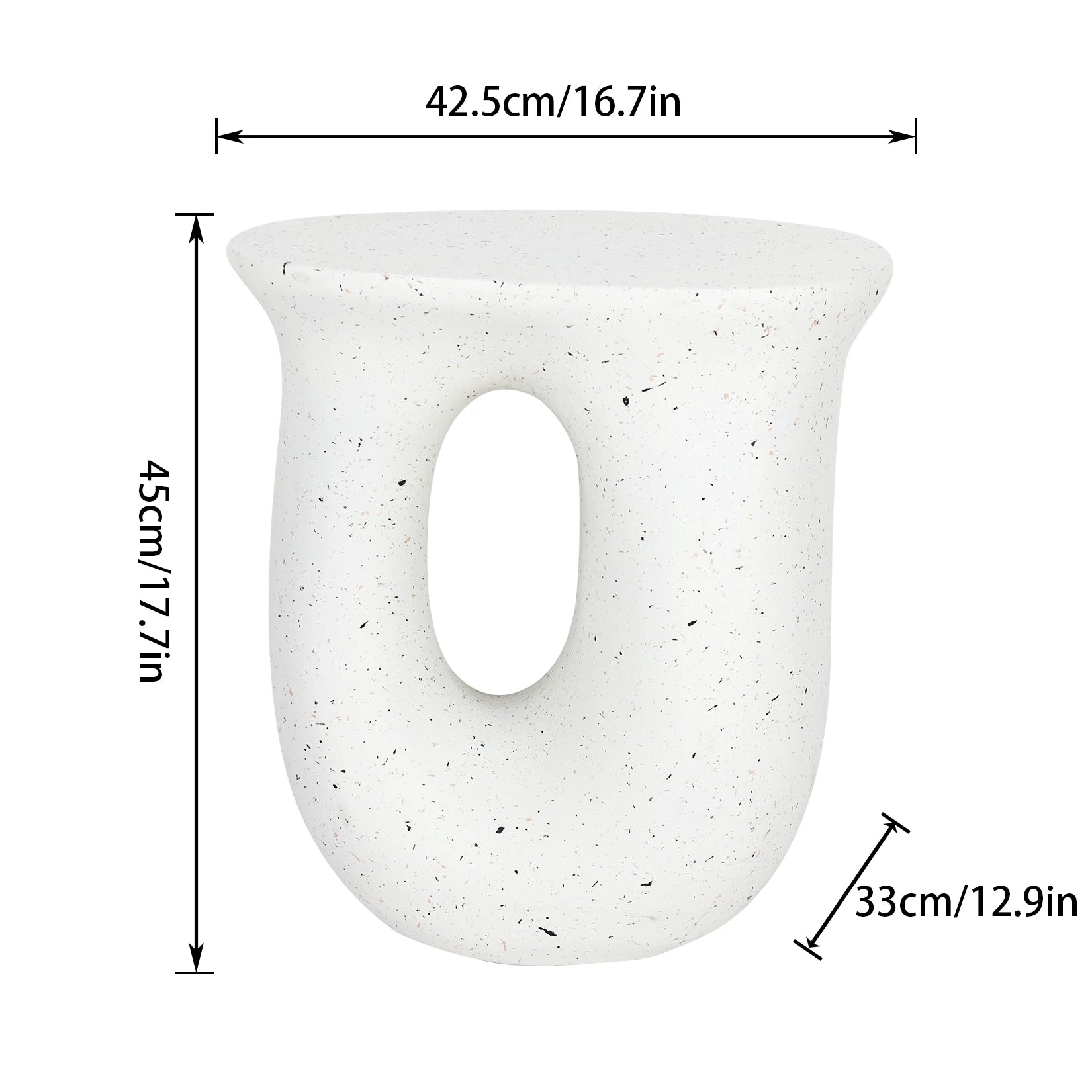 U-shaped Geometric Side End Table Coffee Table