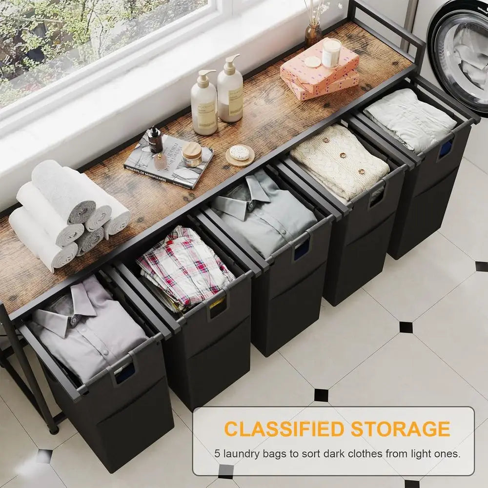 Laundry Hamper with Removable Bags,