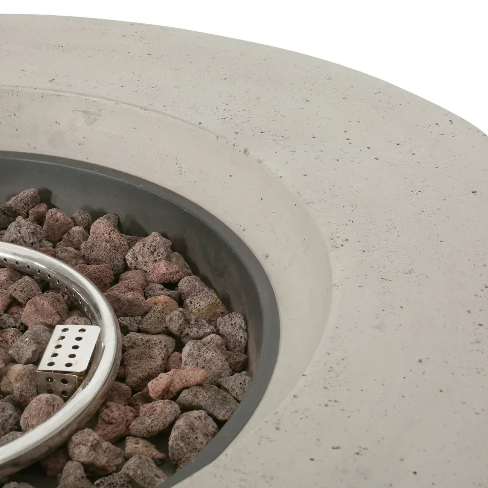 50000 BTU Round Outdoor Concrete Propane Fire Pit