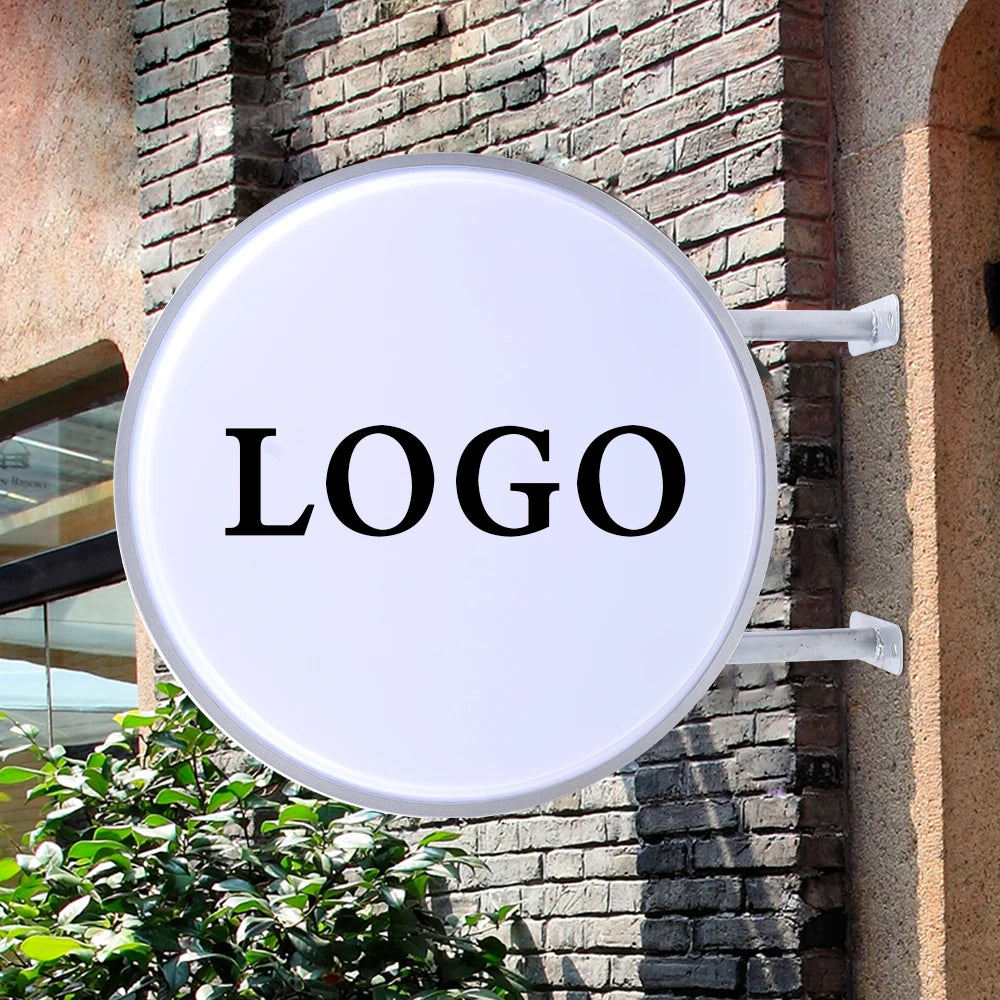 Waterproof LED Double Sided Round Advertising Light