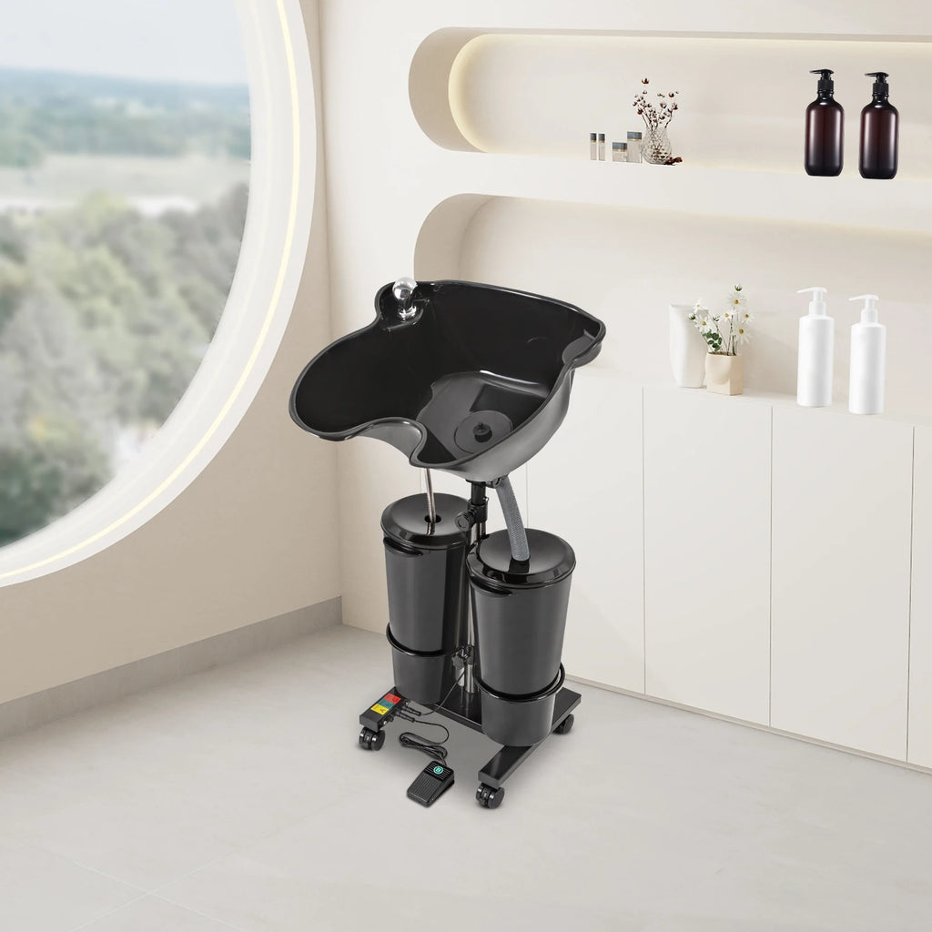 Mobile Hair Wash Basin Height Adjustable