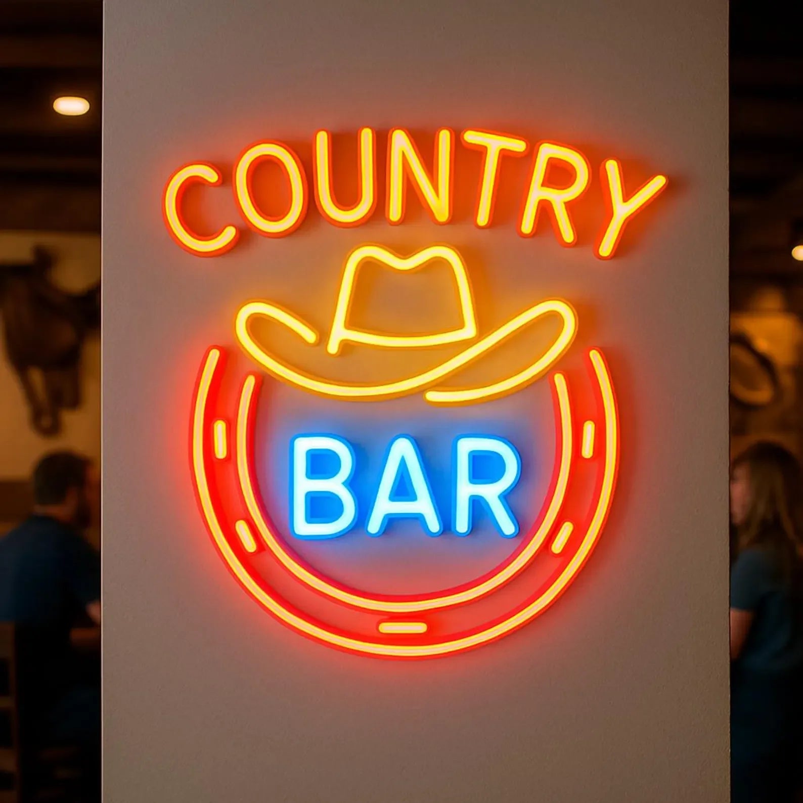 Country Bar Neon Sign,