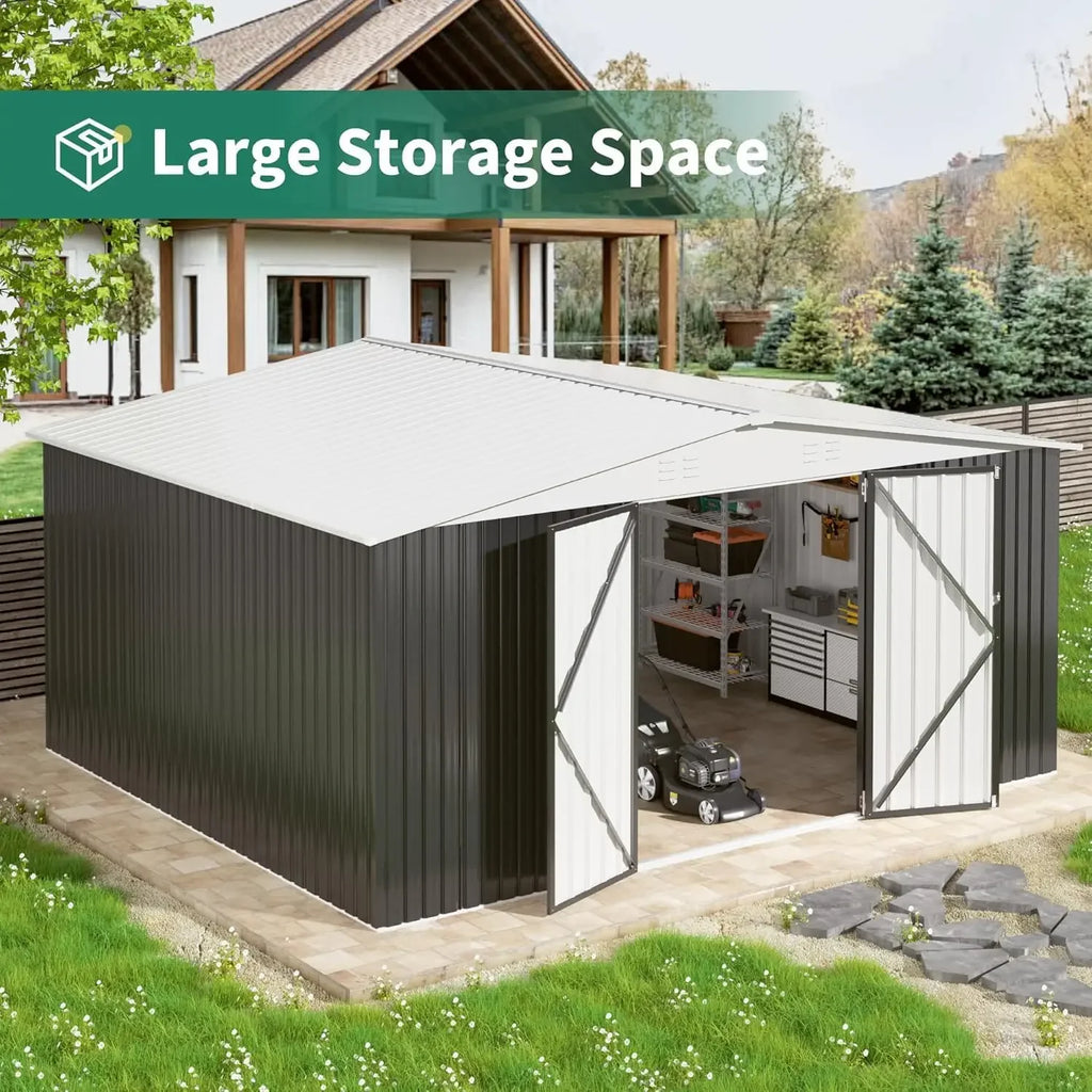 12x14 FT Outdoor Storage Shed, Garden Shed