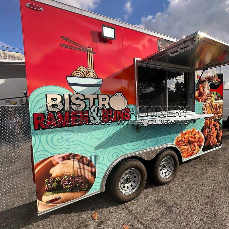 Food Truck Trailer Fully Equipped BBQ Food Trailer