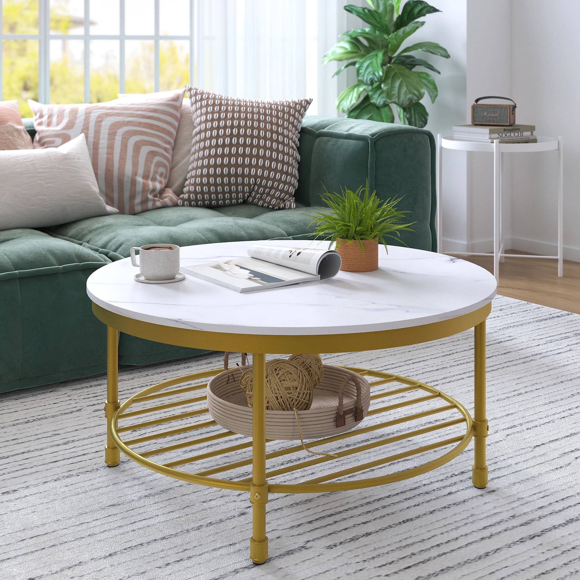 2-Tier Round Coffee Table