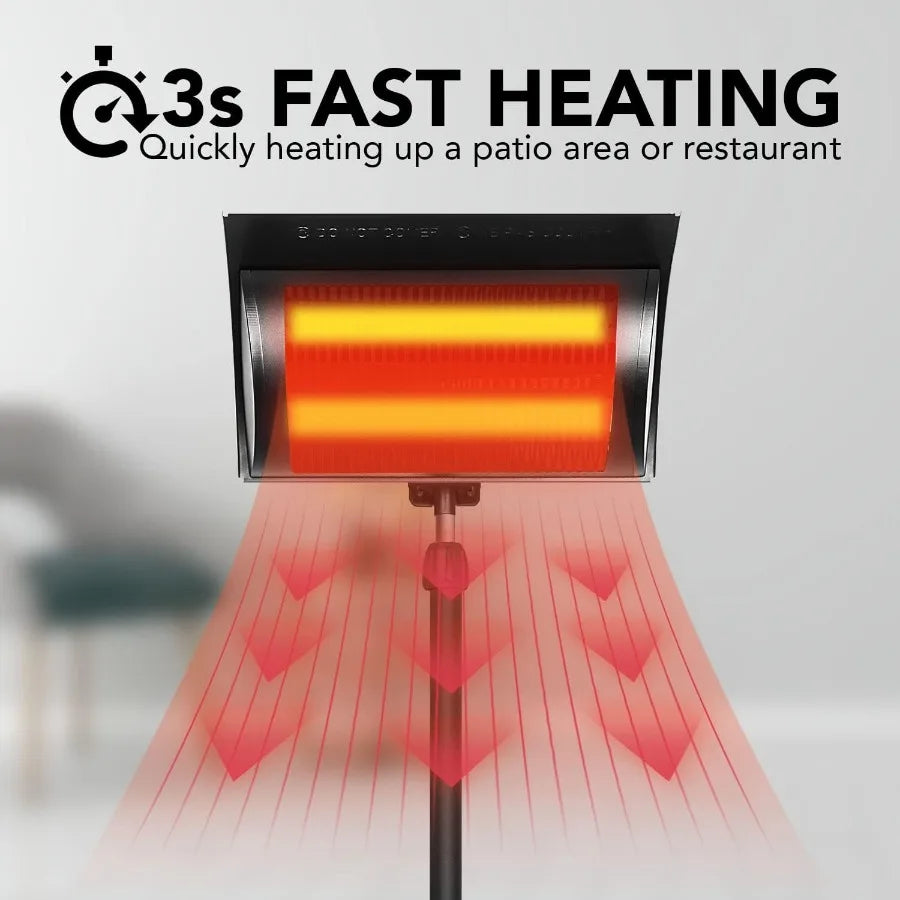 Standing Outdoor Patio Heater for Balcony Courtyard