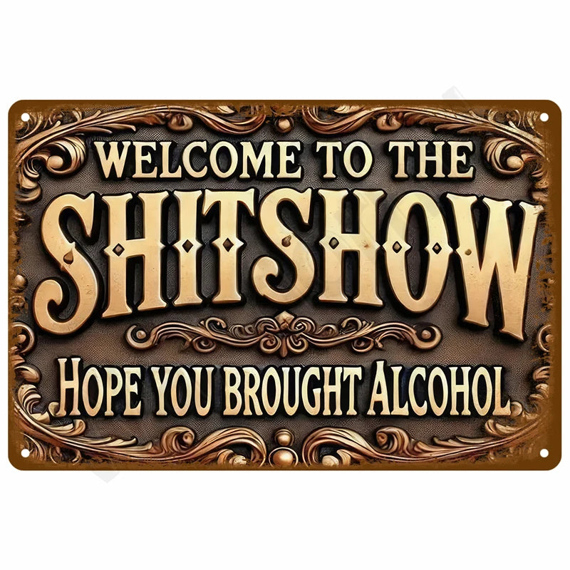 Vintage Metal Plate Tin Sign Plates