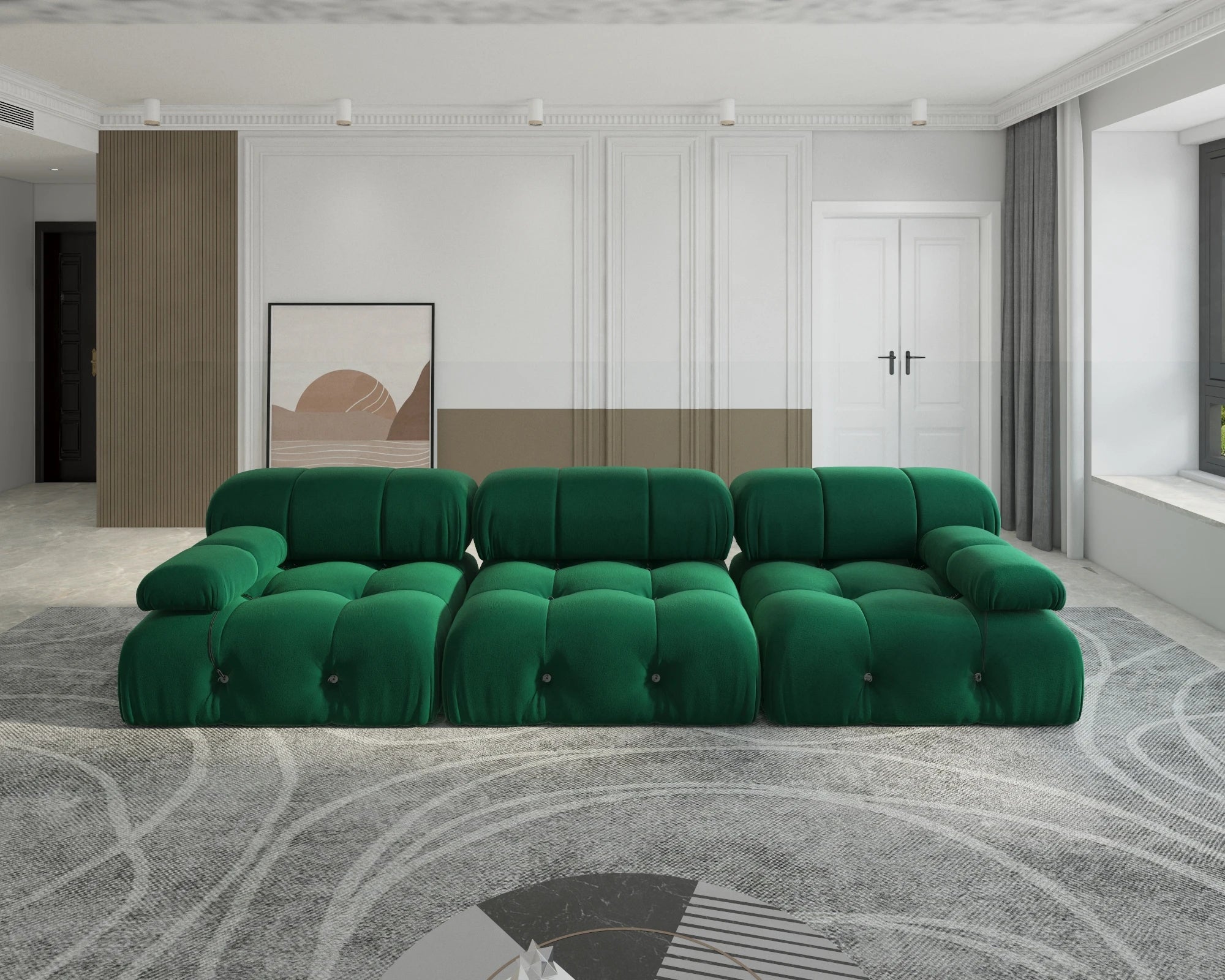 104" Minimalist Modular Sectional Sofas