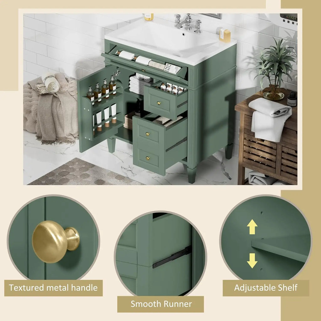 30" Bathroom Vanity with Sink,