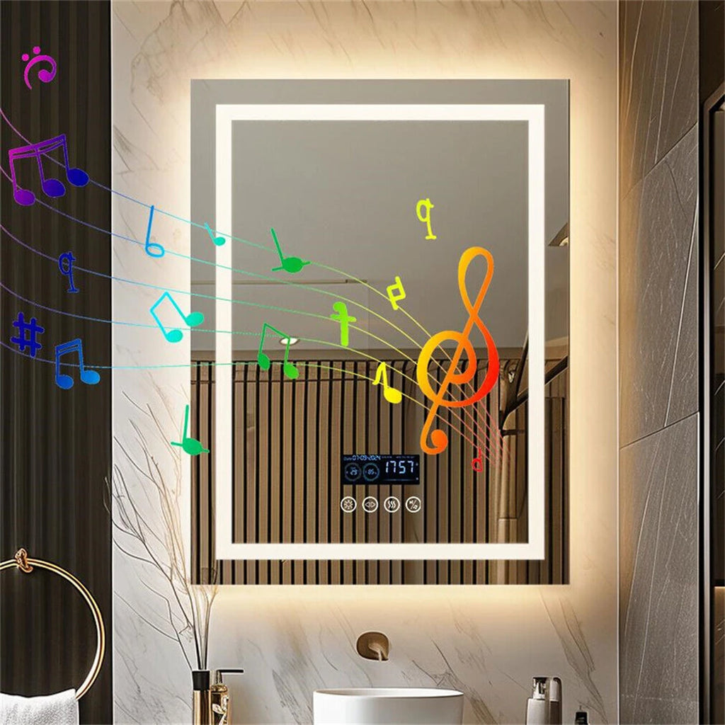 Smart LED Bathroom Mirror  w Bluetooth ,Anti-Fog