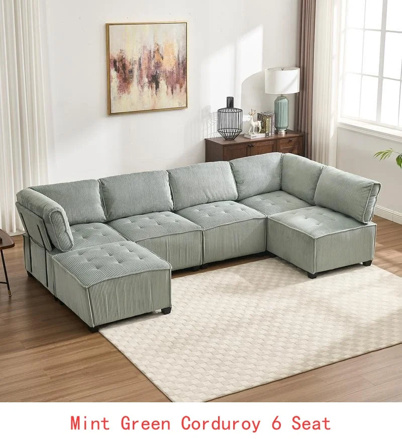 Modular Sectional Sofa U-Shaped Couch