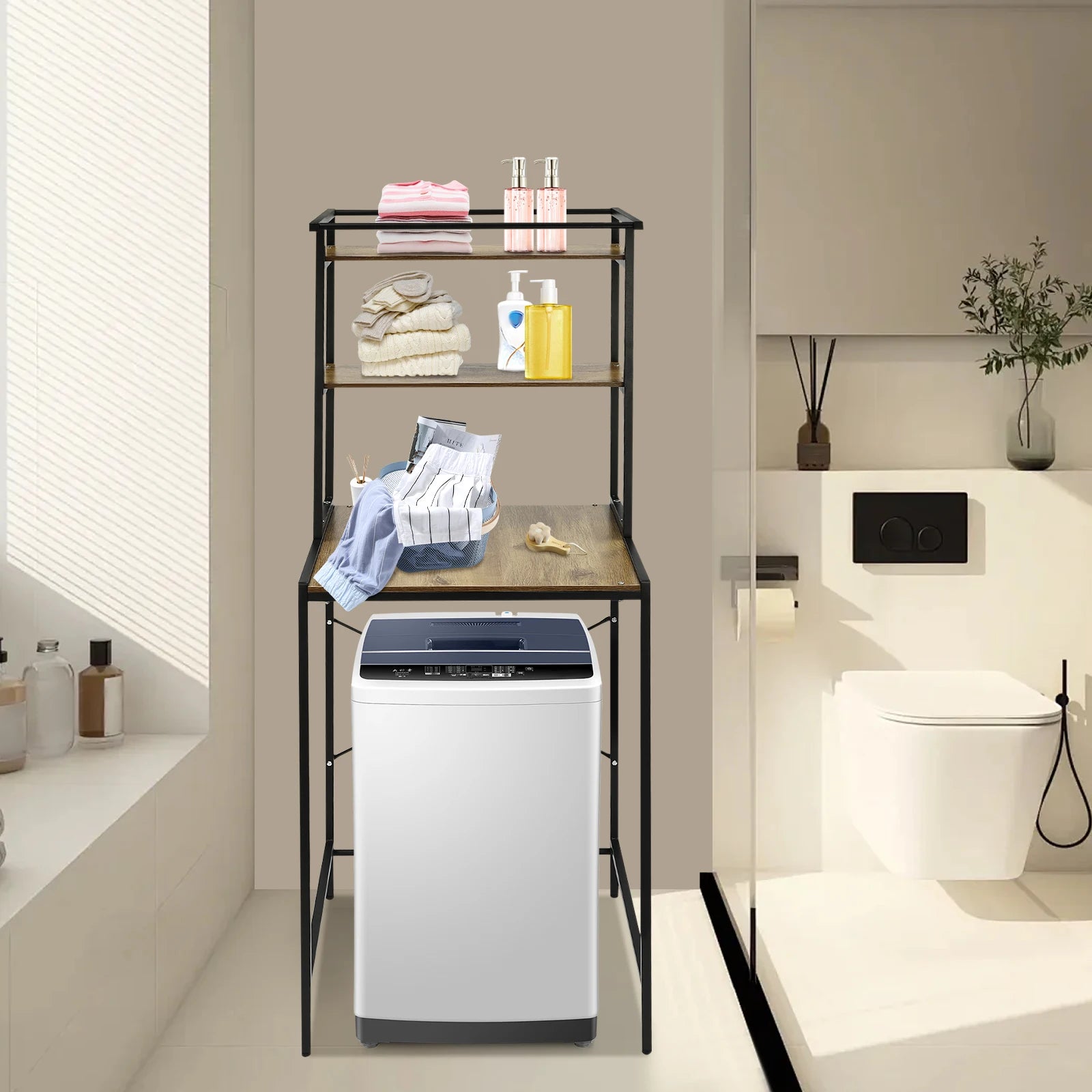 3 Tier Washer and Dryer Storage Shelf