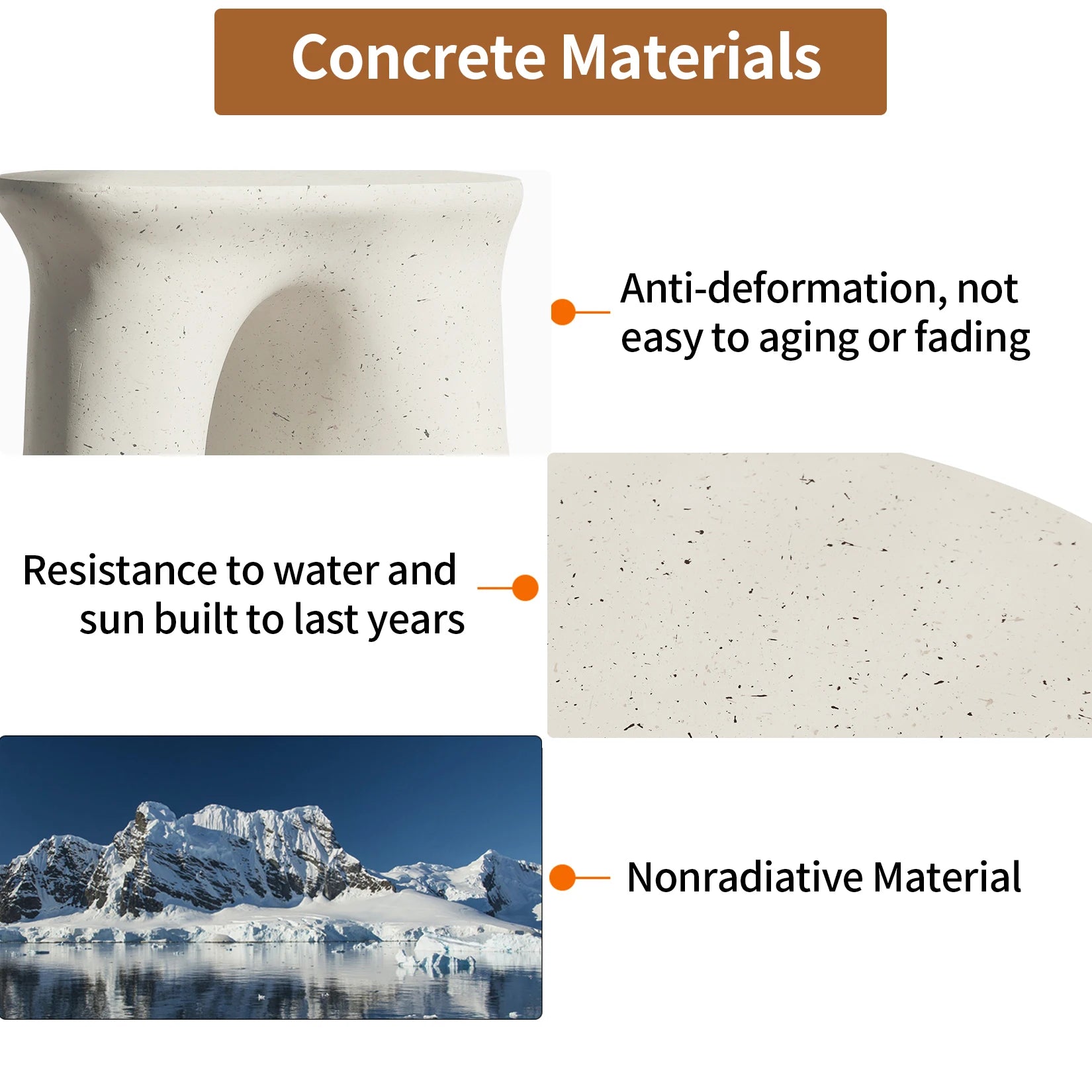 U-shaped Geometric Side End Table Coffee Table