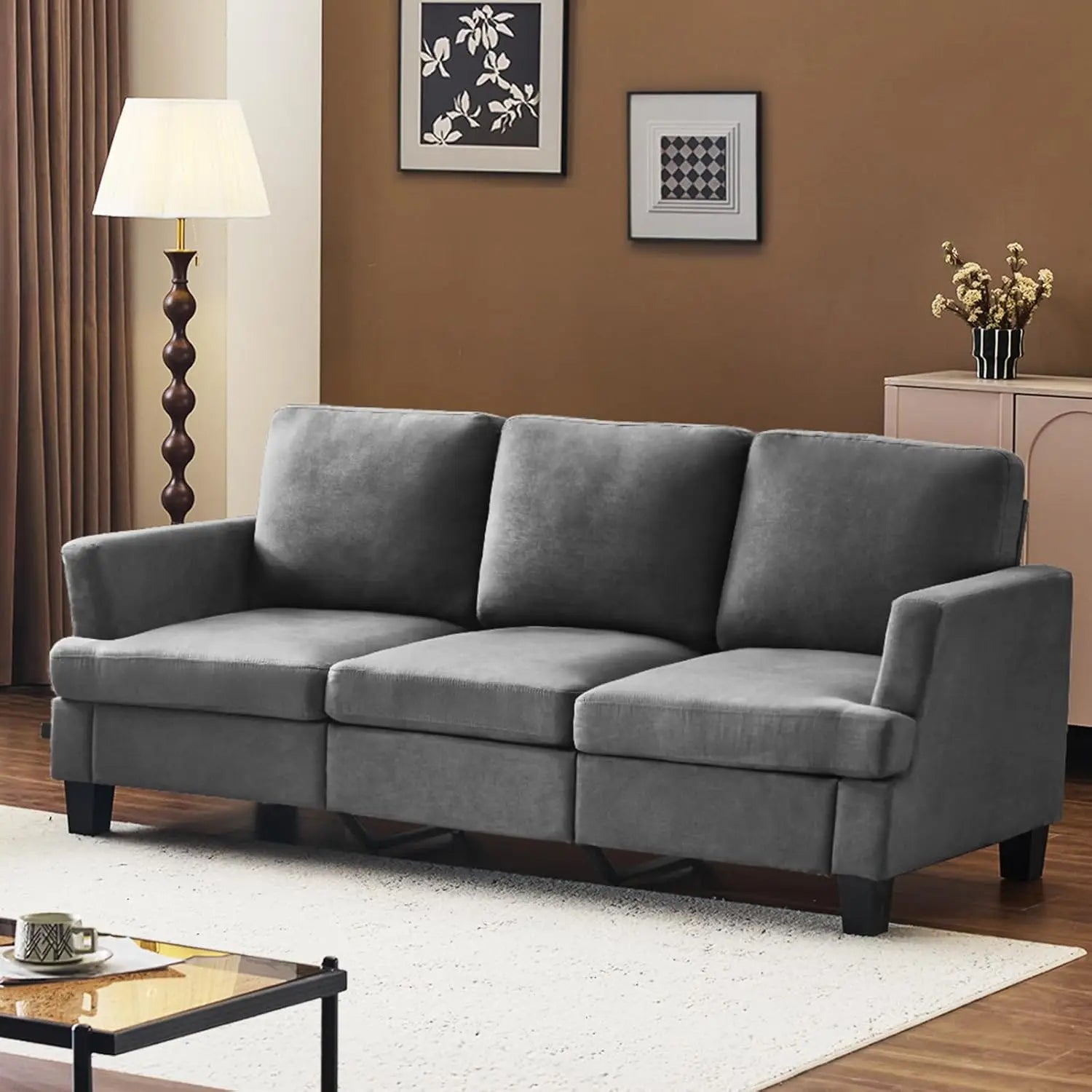 Olive Green 83" Sofa Couches