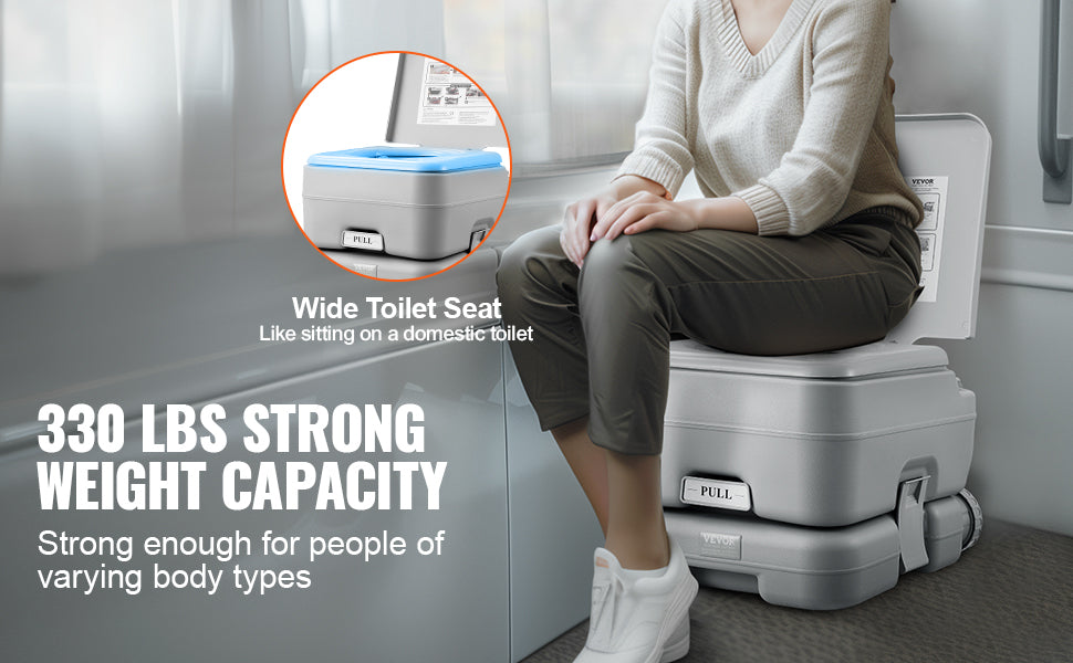 Portable Toilet for Camping Porta Potty Push-Button